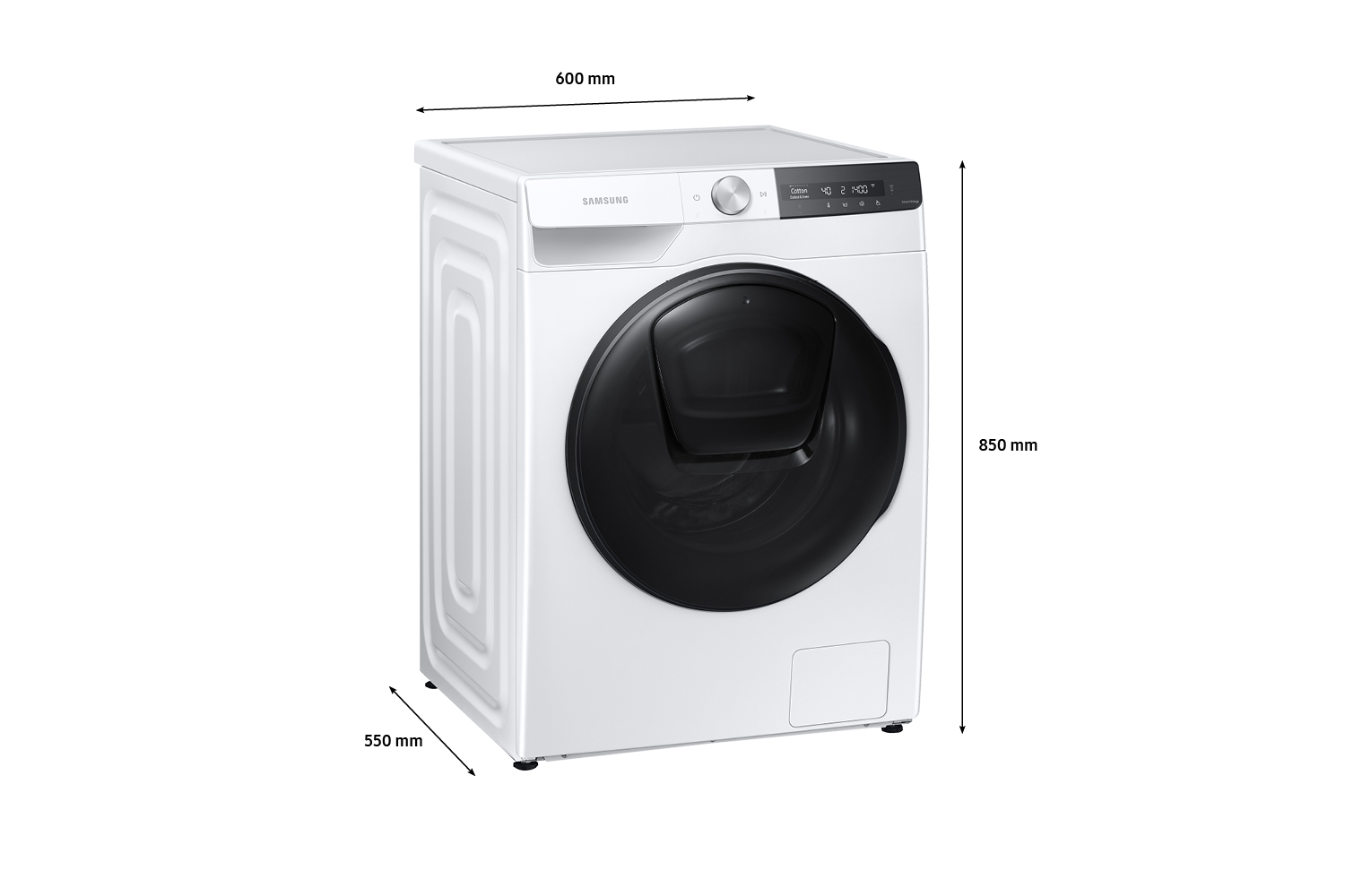 WW85T754DBT/SA Dimension