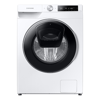 WW95T654DLE front with BAF and Steam logo