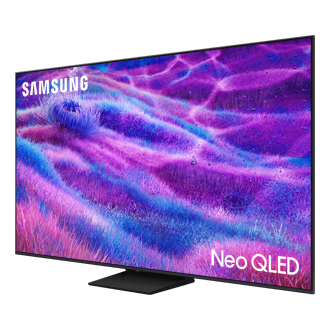 {size}" Neo QLED QN80F 4K Samsung Vision AI Smart TV (2025) R-Perspective Black 
