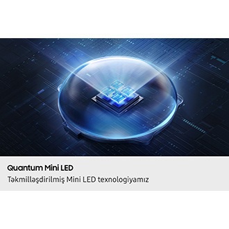 Şəffaf günbəzin içərisində dörd Mini LED nümayiş olunur. LED-lər açılır və mavi rəngdə parıldayır, günbəzdən keçən işıq şüası yayır.