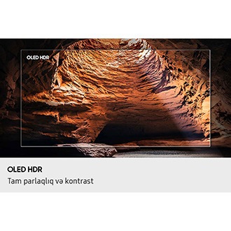 Su mağarasının mənzərəsi daha yaxşı görüntü aydınlığı üçün OLED HDR ilə təkmilləşdirilib, ona görə də ekran real həyatın bir hissəsi kimi görünür.