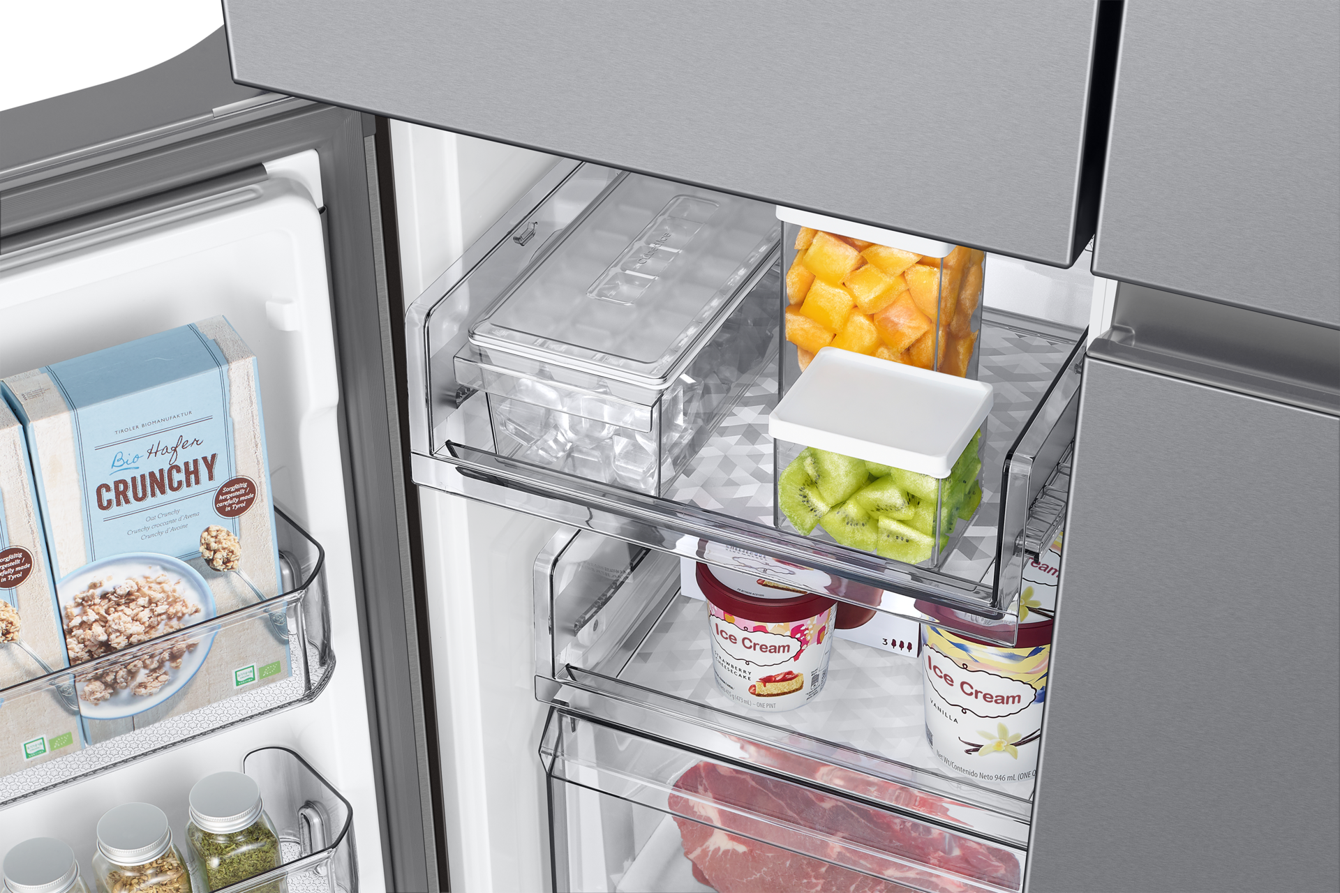freezer-ice-bucket Silver