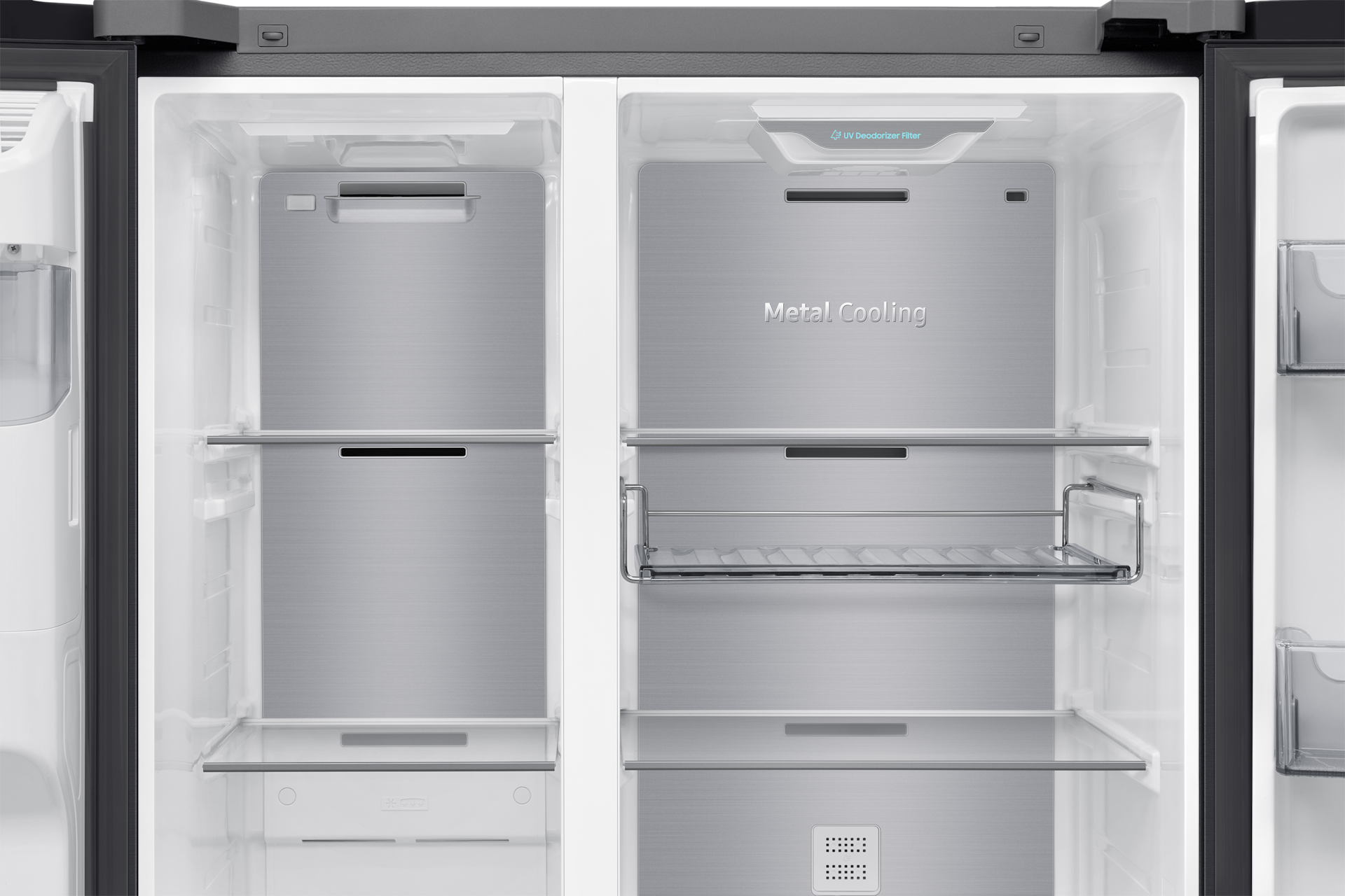 Bespoke AI Refrigerator SBS AI Home Refrigerator SBS AI Home SBS AI Home Detail-Metal-Cooling Black Doi 