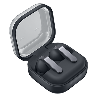 Galaxy Buds4 Pro Case-Opened-Side Black 