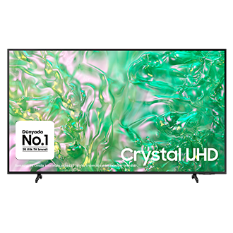 55 düym Crystal UHD DU8000 4K Tizen OS Smart TV (2024) Qara Samsung TV Omdia tərəfindən ardıcıl 20 ildir ki, 1 nömrəli satılan televizor brendidir.