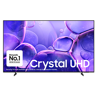 85" Crystal UHD U8000F 4K Smart TV (2025) Qara Samsung TV Omdia tərəfindən ardıcıl 20 ildir ki, 1 nömrəli satılan televizor brendidir.