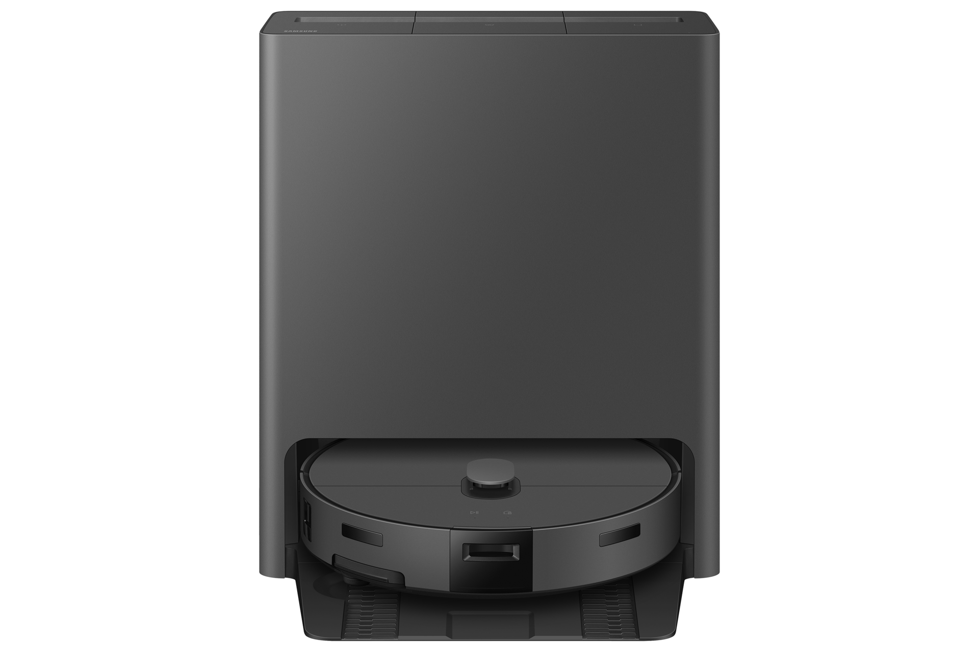 Bespoke AI Jet Bot Steam Clean station steam+ Station-with-body-Front Cotta Charcoal 
