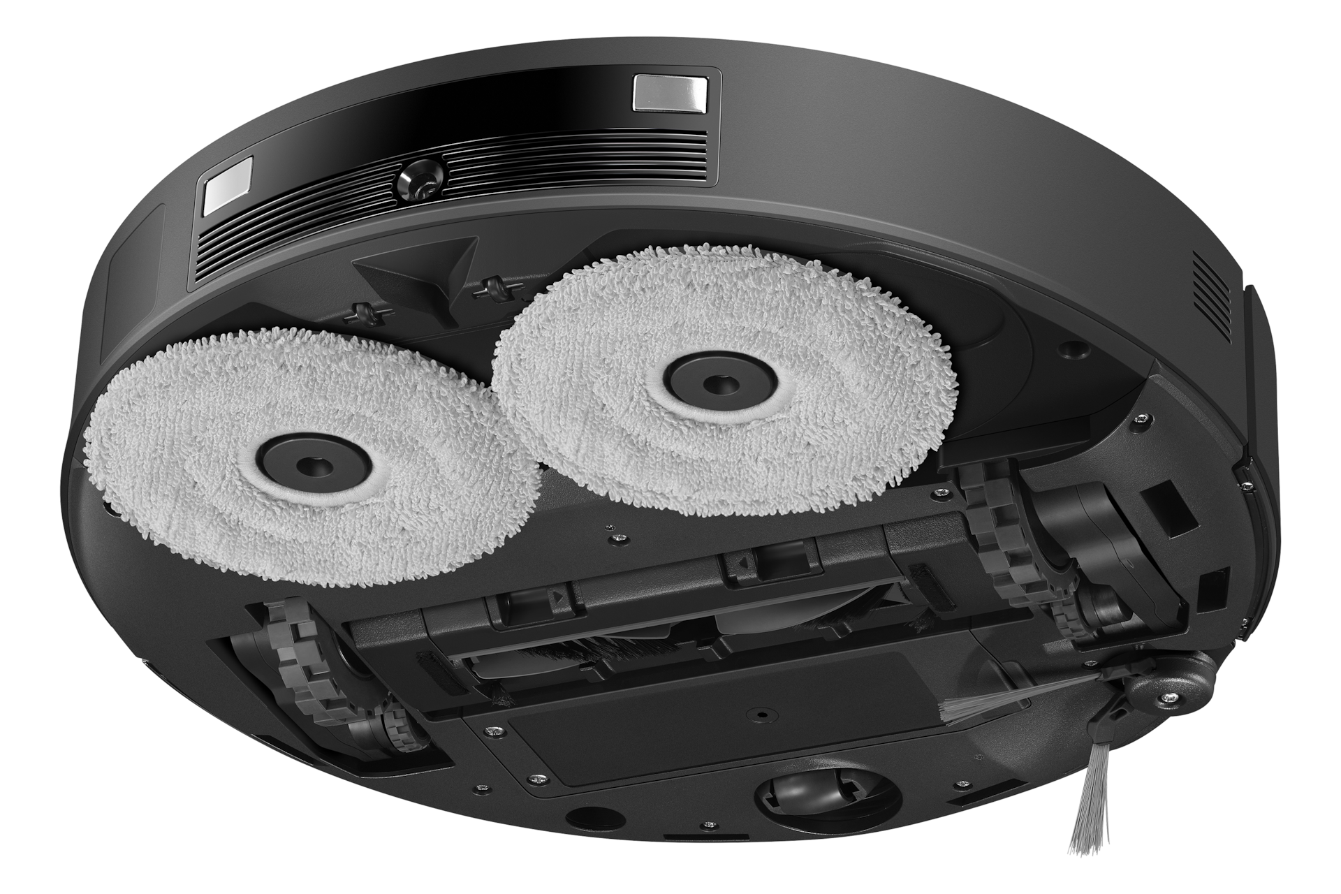Bespoke AI Jet Bot Steam Clean station steam+ Dynamic-Bottom-Rear1 Cotta Charcoal 
