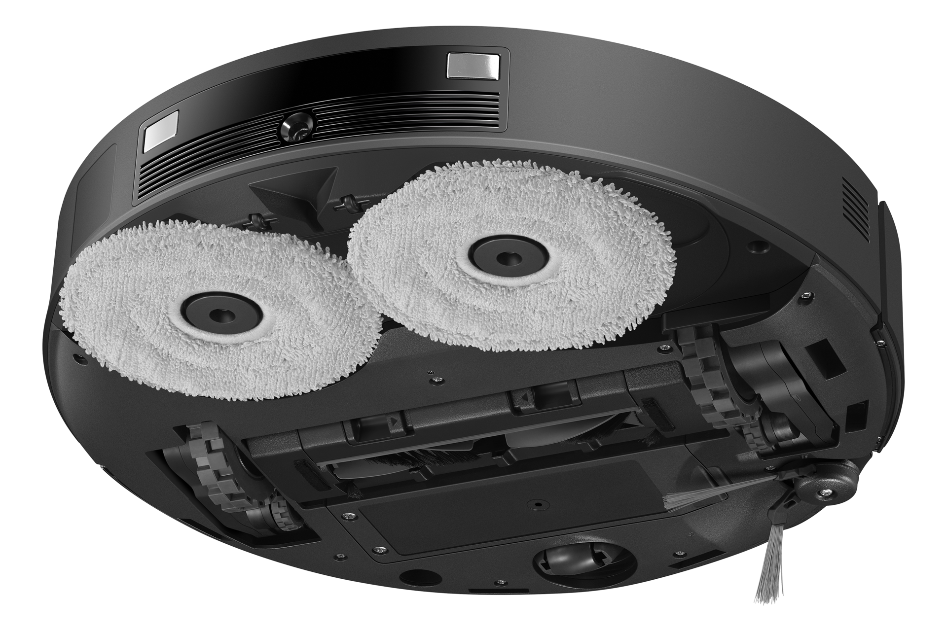 Bespoke AI Jet Bot Steam Clean station steam+ Dynamic-Bottom-Rear2 Cotta Charcoal 