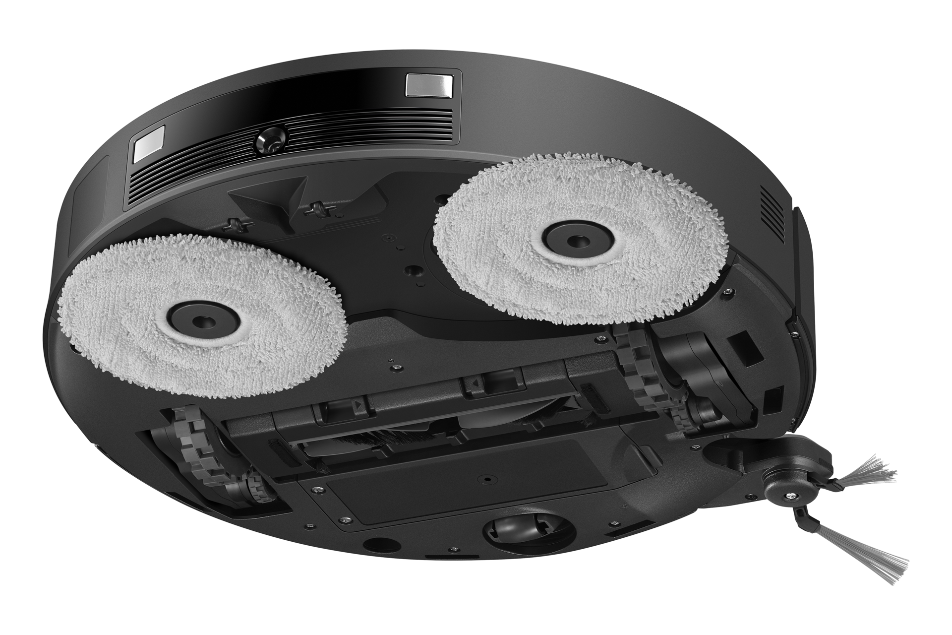 Bespoke AI Jet Bot Steam Clean station steam+ Dynamic-Bottom-Rear3 Cotta Charcoal 