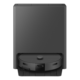 Bespoke AI Jet Bot Steam Clean station steam+ Station-with-body-Front Cotta Charcoal 