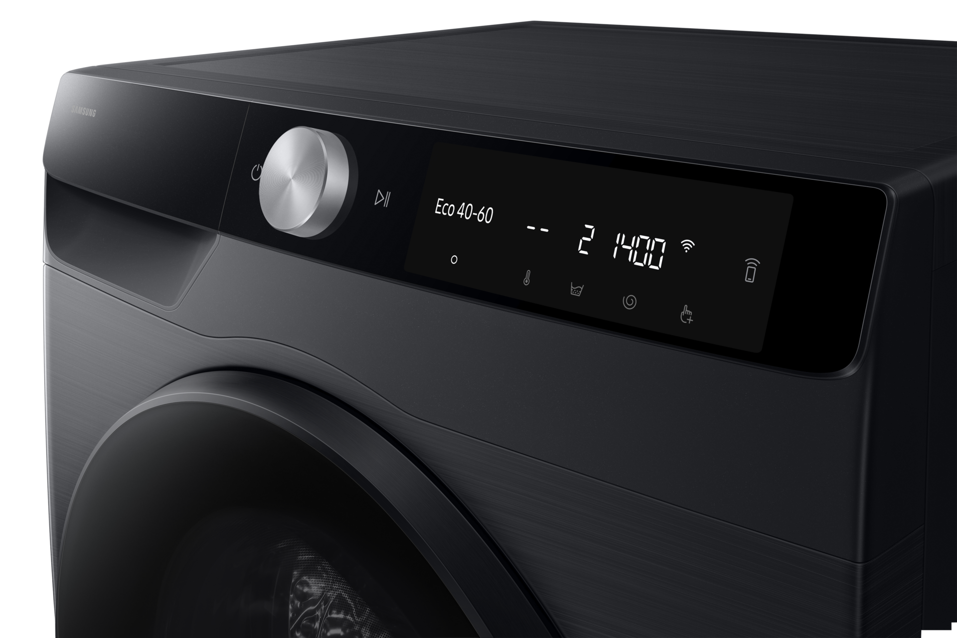 Laundry Combo with A-10% Extra Energy Efficiency and AI Ecobubble™ Panel-Control-1 Black 