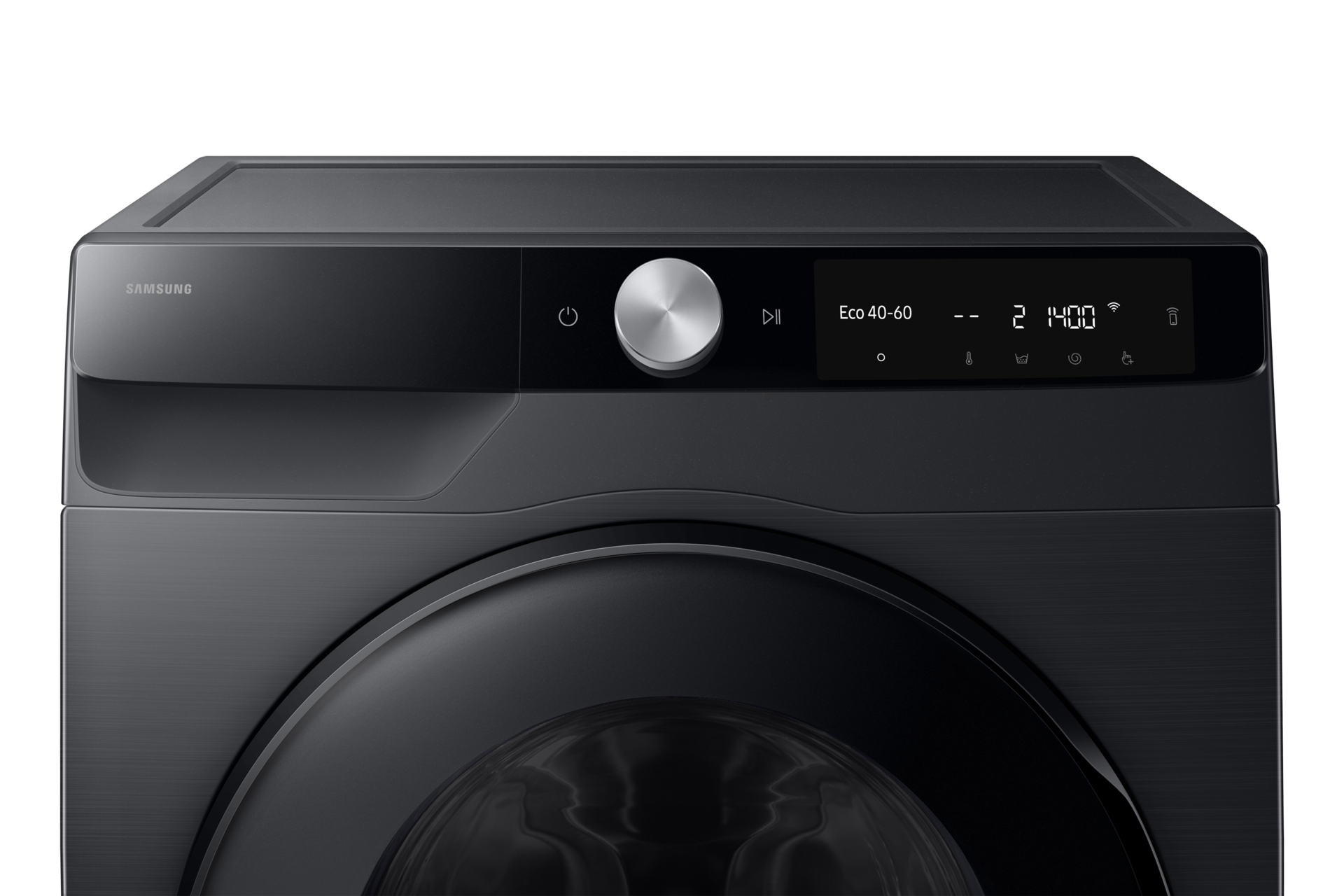 Laundry Combo with A-10% Extra Energy Efficiency and AI Ecobubble™ Panel-Control-2 Black 