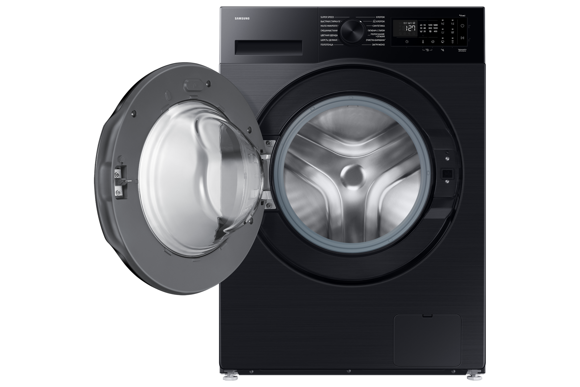 WW5000D FL Washer with SmartThings AI Energy Mode A-10% Extra Energy Efficiency 11kg Front-Open Black 