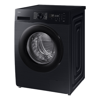 WW5000D FL Washer with SmartThings AI Energy Mode A-10% Extra Energy Efficiency 11kg R-Perspective Black 