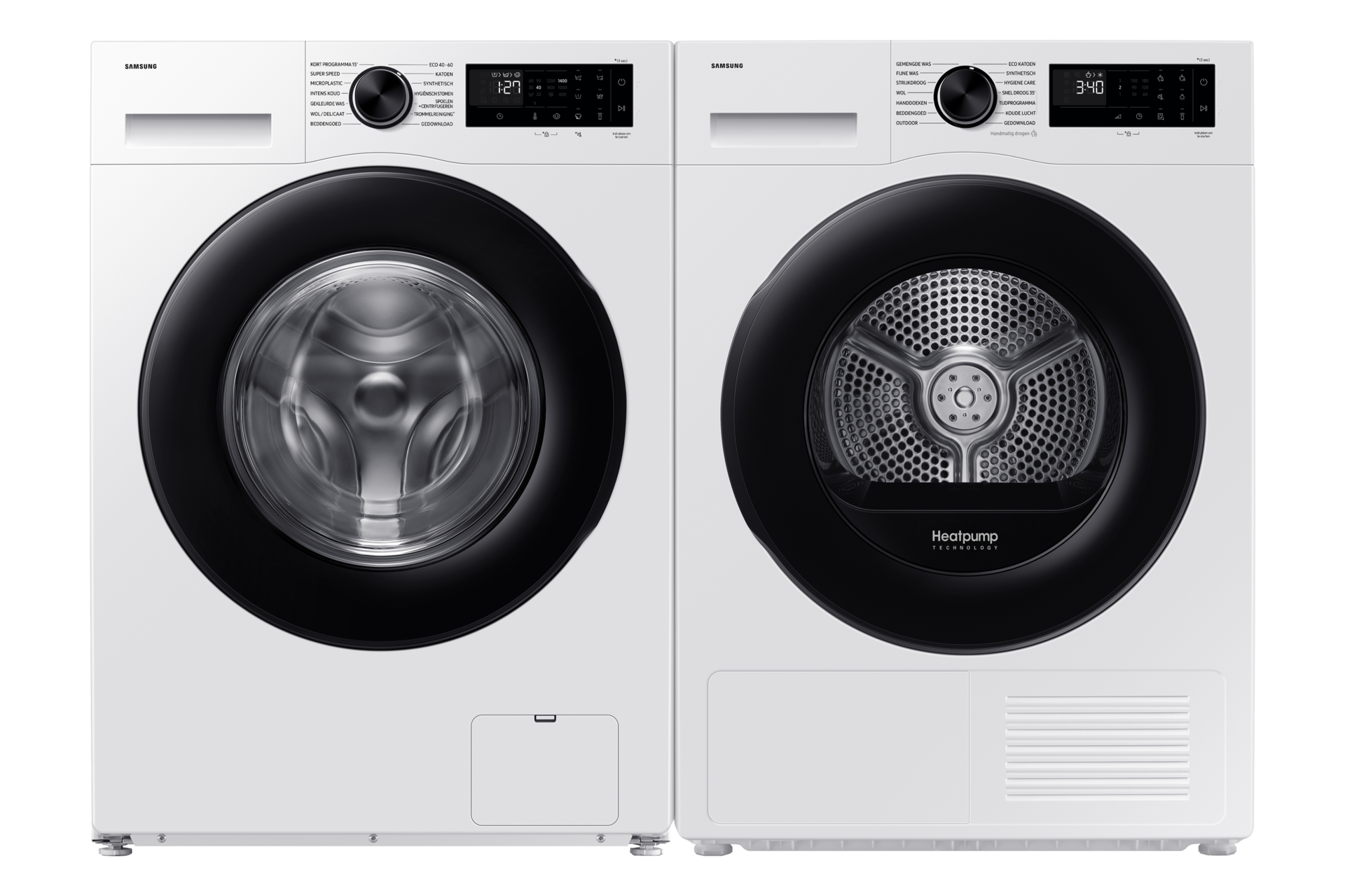 11kg DV5000D Sušilica sa SpaceMax™ i Hygiene Care Front-Pair White 