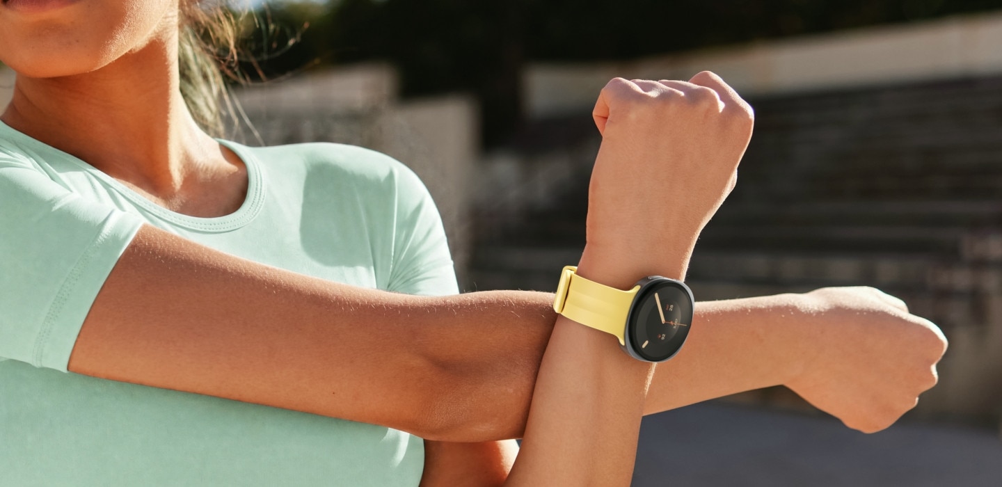 Galaxy Watch9 sa Sport remenom tokom trčanja