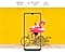 Žena na biciklu iza Galaxyja A32. Slika prolazi ivicama ekrana telefona dajući njegov impresivan pogled. Tekst kaže da je svjetlina 800 gnjida, zaštitni štit za oči, sa SGS logotipom i stvarnim glatkim.