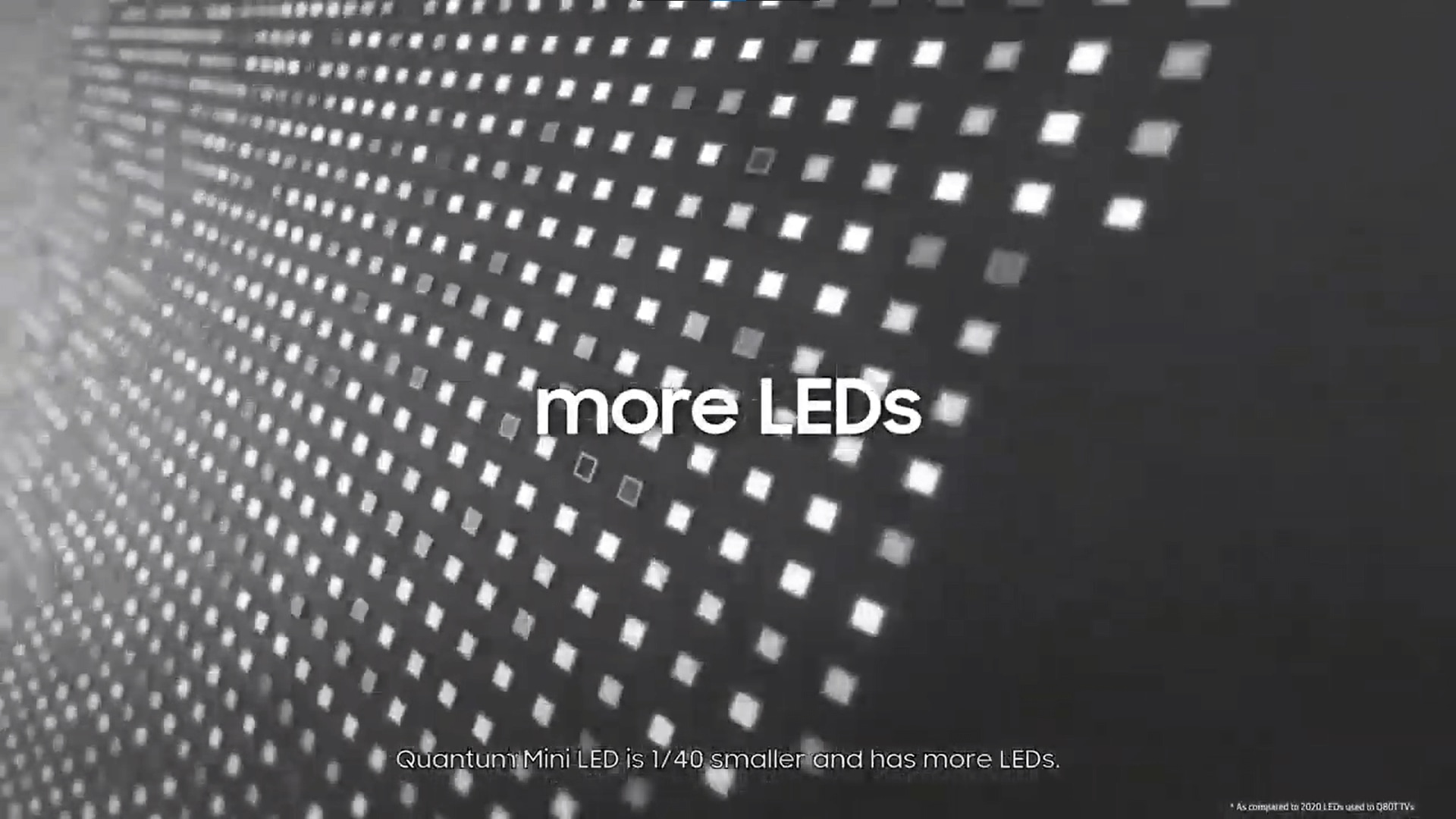 Light from super small Quantum Mini LEDs shoot light through 2 more layers to create the finest picture quality.