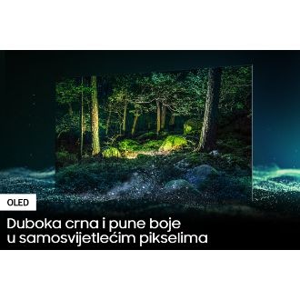 Samsung OLED TV S95B sa samosvijetlećim pikselima otkriva najdublje crne nijanse i pune nijanse boja.