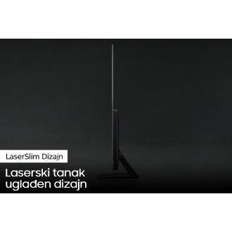 Pogled iz profila na OLED TV S95B pokazuje ultratanak dizajn OLED TV LaserSlim