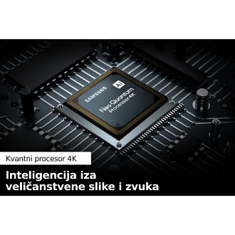 QLED TV Q70B sa snažnimSamsung Kvantnim procesorom 4K poboljšava sadržaj.