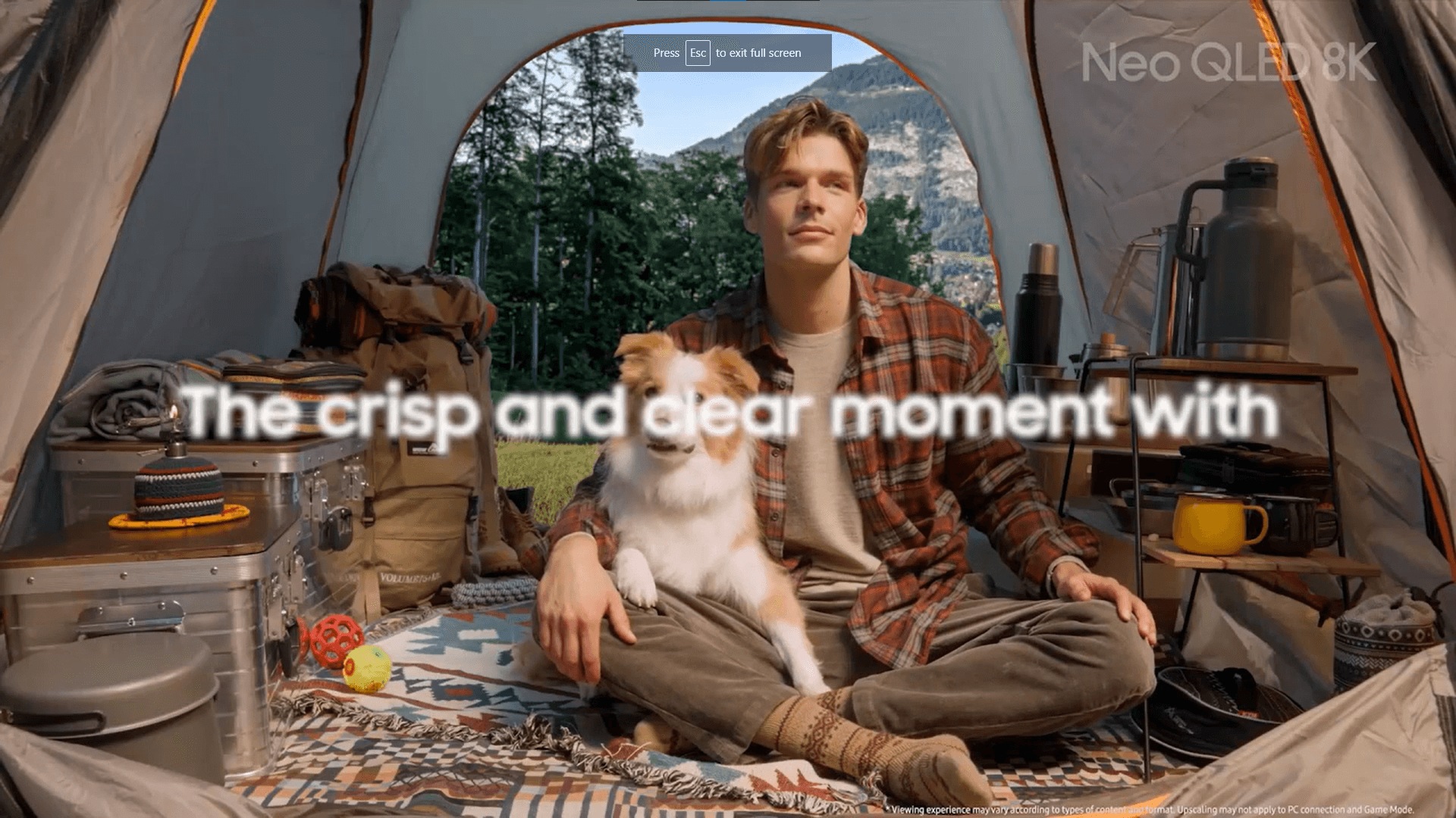 A closeup of Samsung's Neural Quantum Processor 8K chip, which is on the circuit board, is on display.