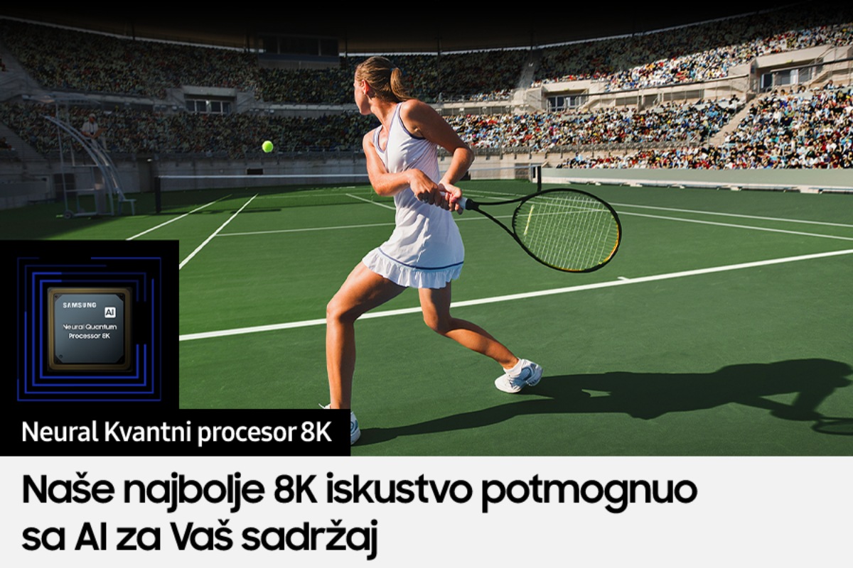 Neo QLED TV QN900B sa snažnimSamsung Neural Kvantnim procesorom 8K poboljšava sadržaj