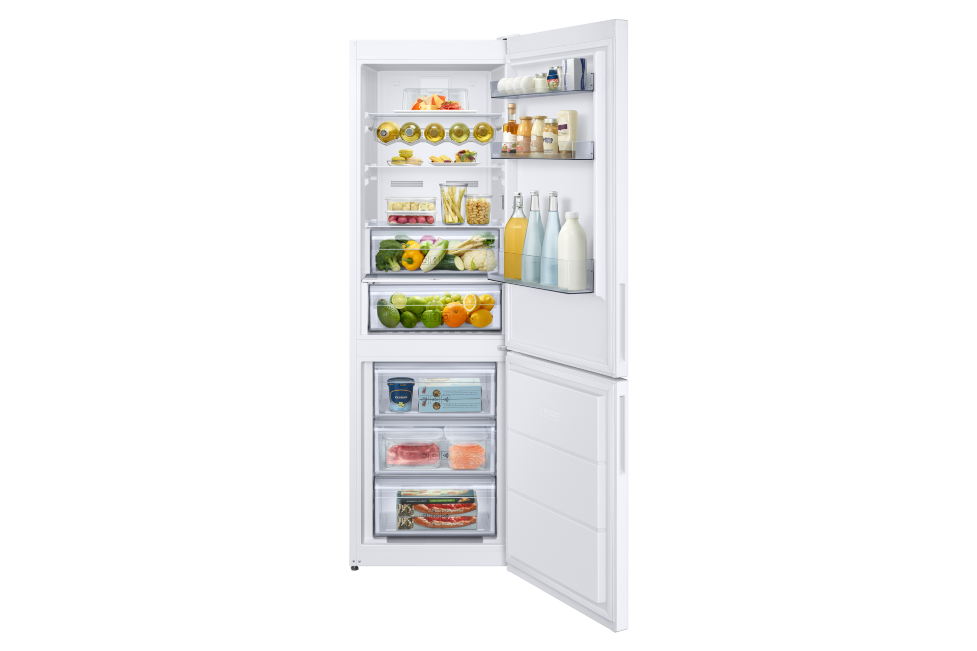 front-open-with-food white