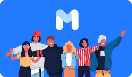 A group of friends, who have their arms around each other, are animated below a large Samsung Members Logo.