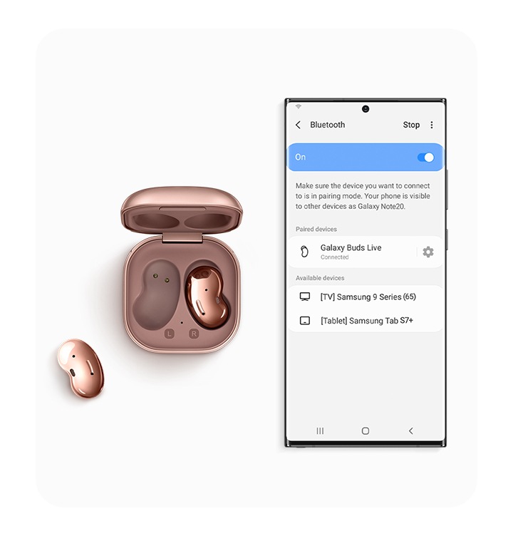 Galaxy Buds Live mystic-bronze | Samsung Bangladesh