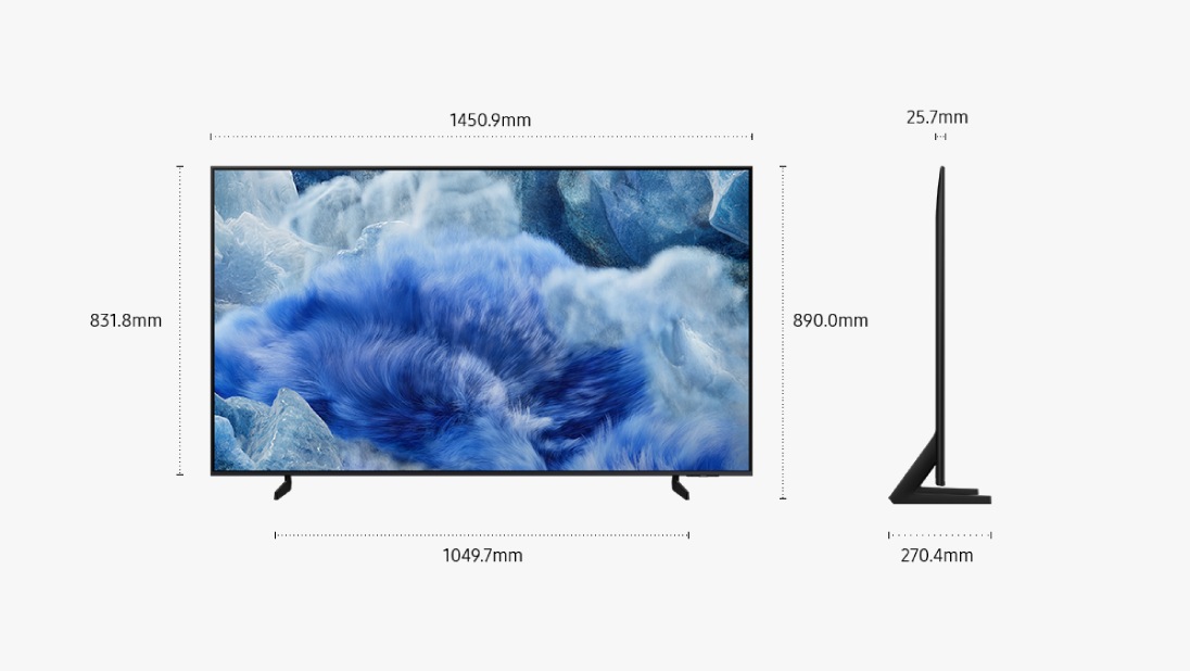 QLED Q8F 4K Samsung Vision AI Smart TV (2025) Black