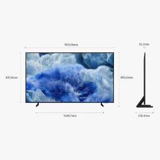 QLED Q8F 4K Samsung Vision AI Smart TV (2025) Black