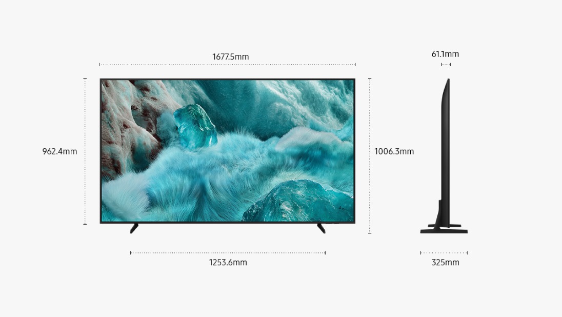 75" (Q7F) Real QLED 4K Smart TV  Phantom Black