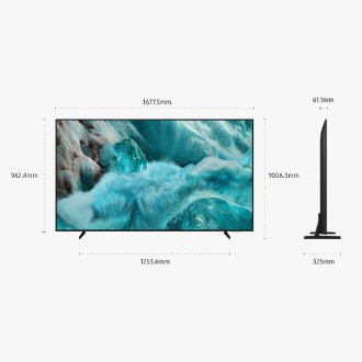 75" (Q7F) Real QLED 4K Smart TV  Phantom Black