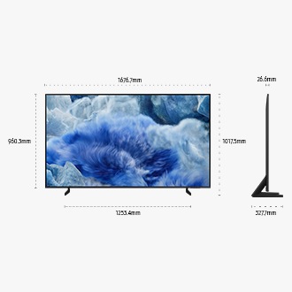 Real QLED Q8F 4K Samsung Vision AI Smart TV (2025) Black