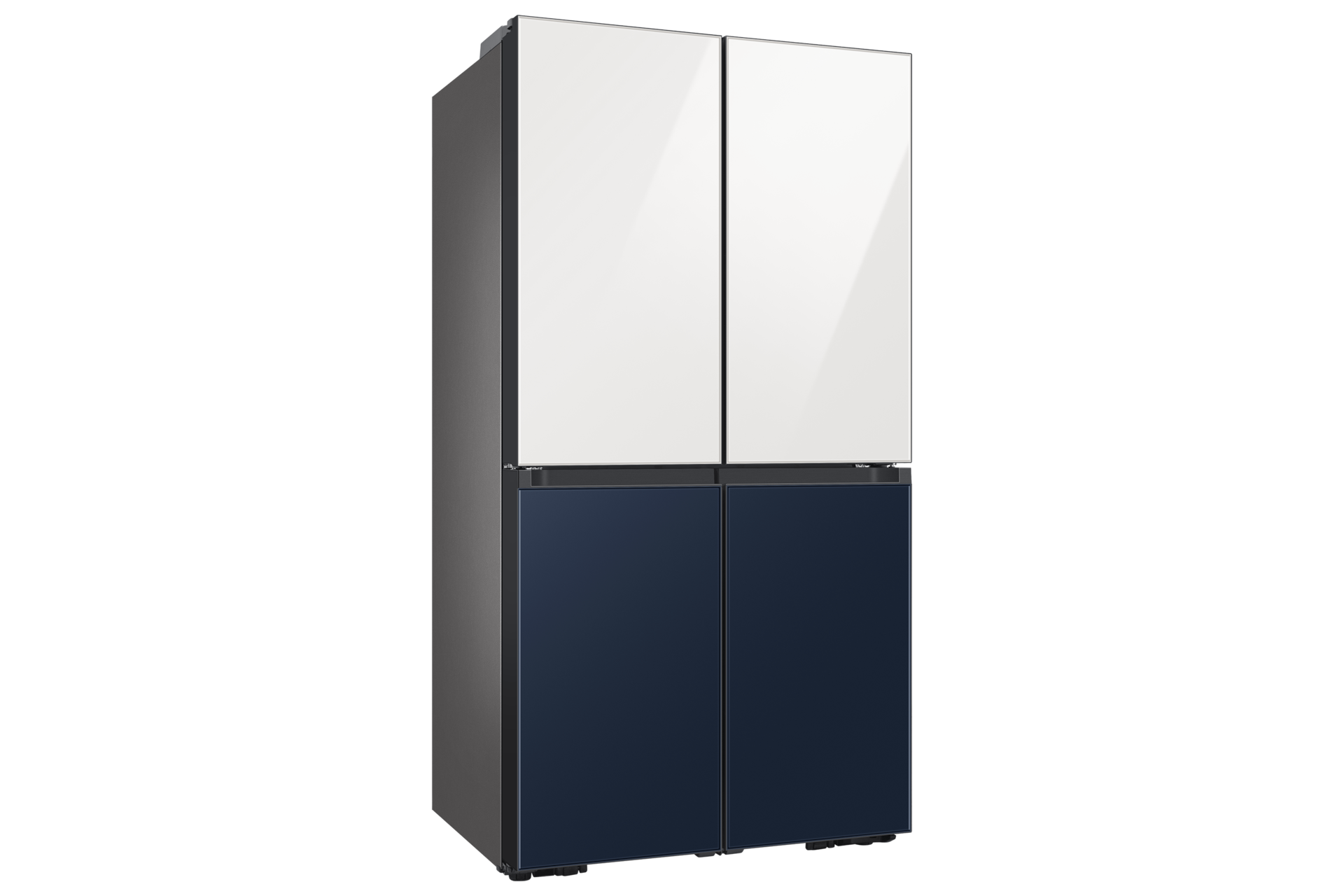 RF7000CC French Door Refrigerators with All Around Cooling L-Perspective Clean White&Clean Navy 