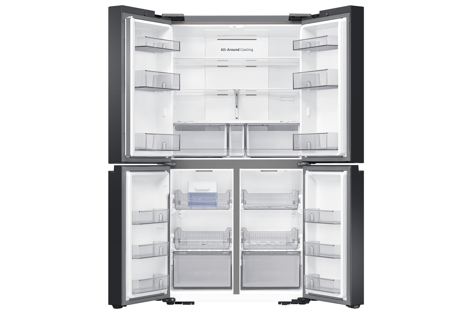 RF7000CC French Door Refrigerators with All Around Cooling Front-Open-Without-Food Clean White&Clean Navy 