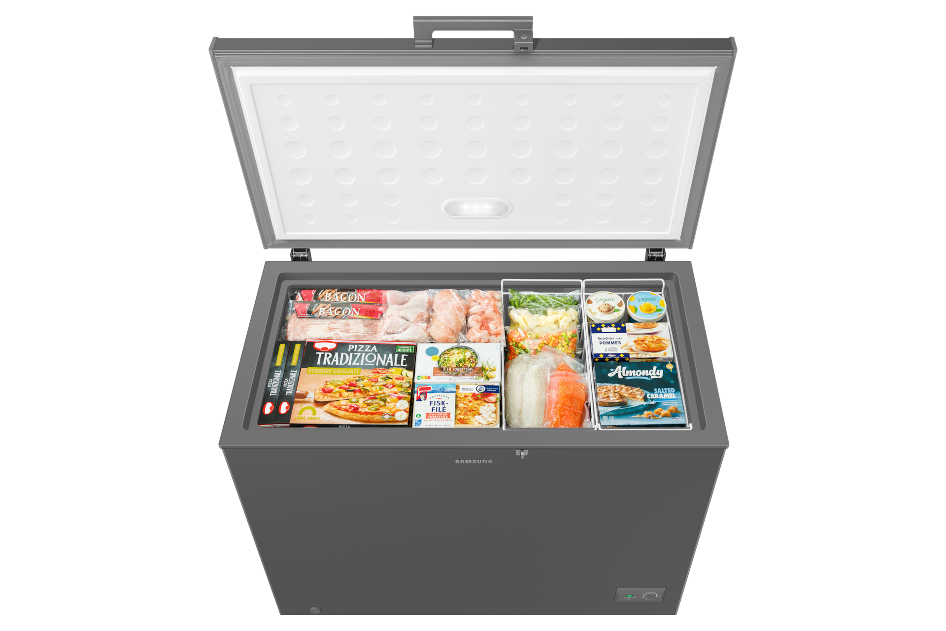 RI70FM51 One Door Refrigerator with Premium Design Front-Bird-Eye-View Dark Gray 