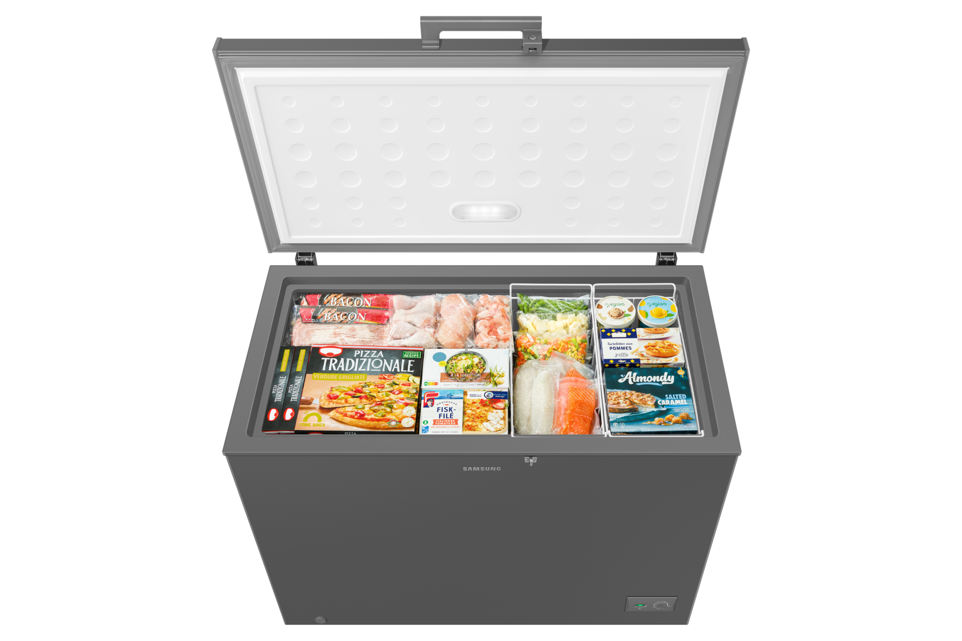 RI70FM51 One Door Refrigerator with Premium Design Front-Bird-Eye-View Dark Gray 