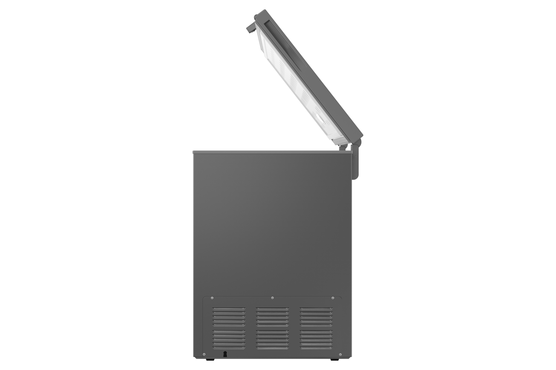 RI70FM51 One Door Refrigerator with Premium Design Right-Half-Open Dark Gray 