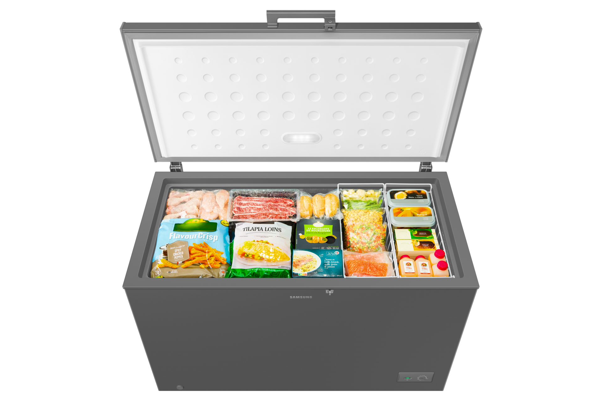 RI70FM51 One Door Refrigerator with Premium Design Front-Bird-Eye-View Dark Gray 