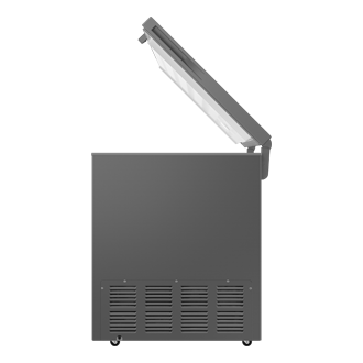 RI70FM51 One Door Refrigerator with Premium Design Right-Half-Open Dark Gray 
