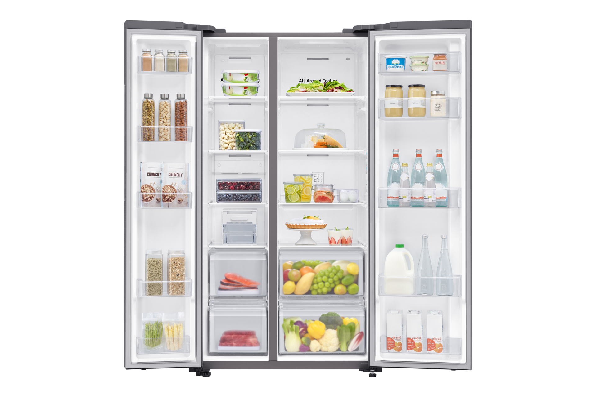 647L SpaceMax Technology Side By Side Refrigerator RS72R5001M9/D2 Silver