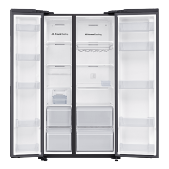 647L SpaceMax Technology Side By Side Refrigerator RS72R5011B4/D2 Black