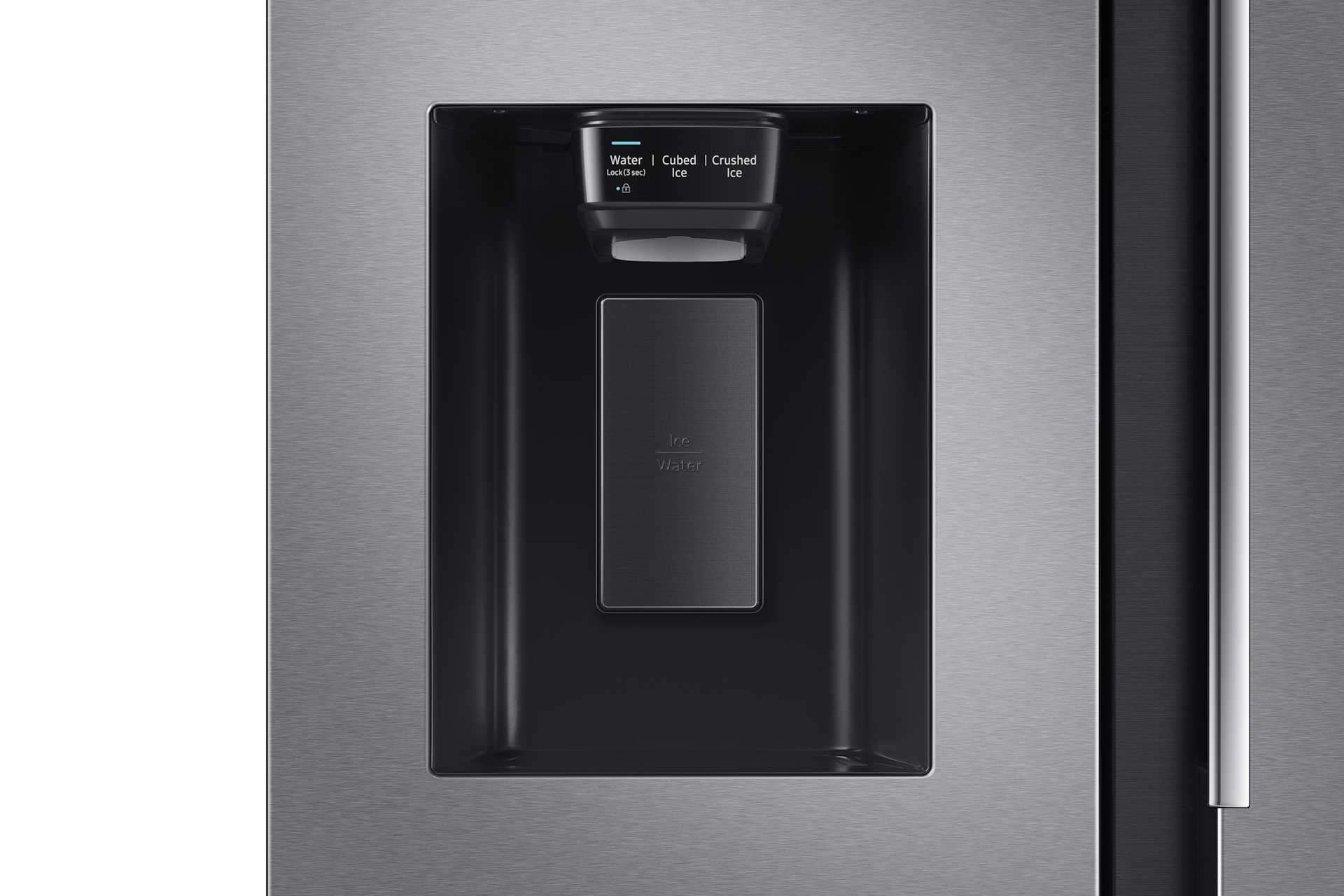 RS5000RC SBS with All-around Cooling Detail1-Dispenser Silver 