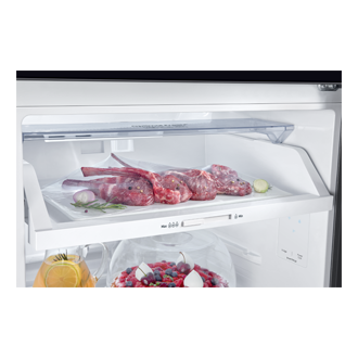 RT5300C Top Mount Freezer Refrigerators with Bespoke Design Detail-Optimal-Fresh Clean Black 
