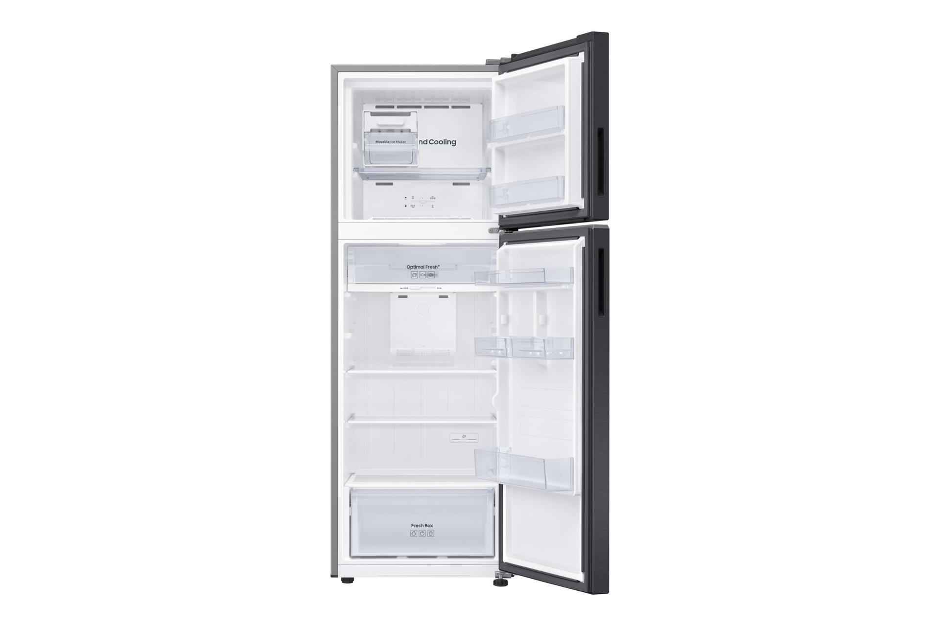 RT5300C Top Mount Freezer Refrigerators with SpaceMax™ Front-Open-Without-Food Black 