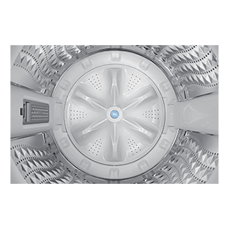 Bespoke AI Top Load Washer with AI Wash and Ecobubble™ Detail1-Drum Gray 