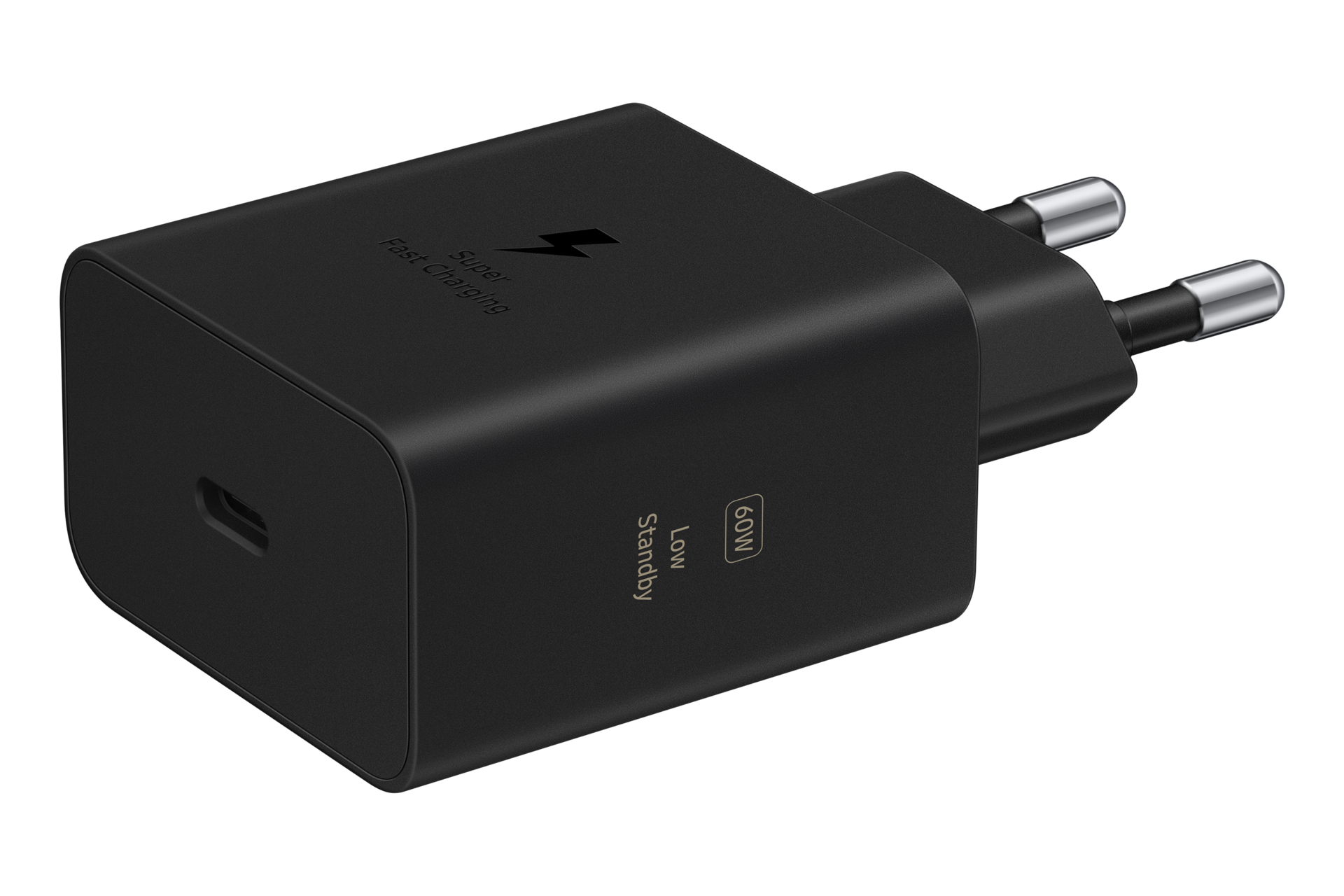 60W Power Adapter (TA only, W/O Cable) L-Perspective Black 